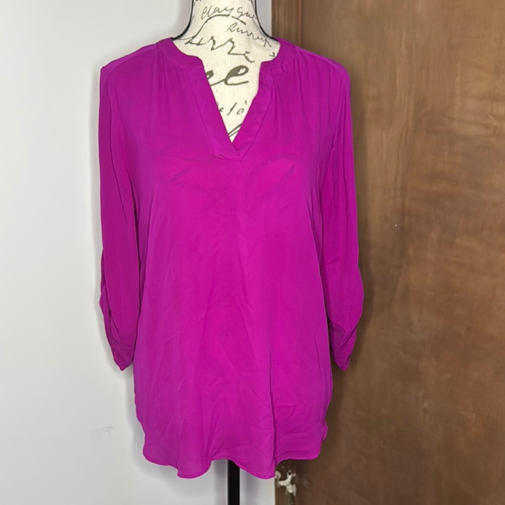 CHAUSE NEW YORK | Magenta Blouse | S